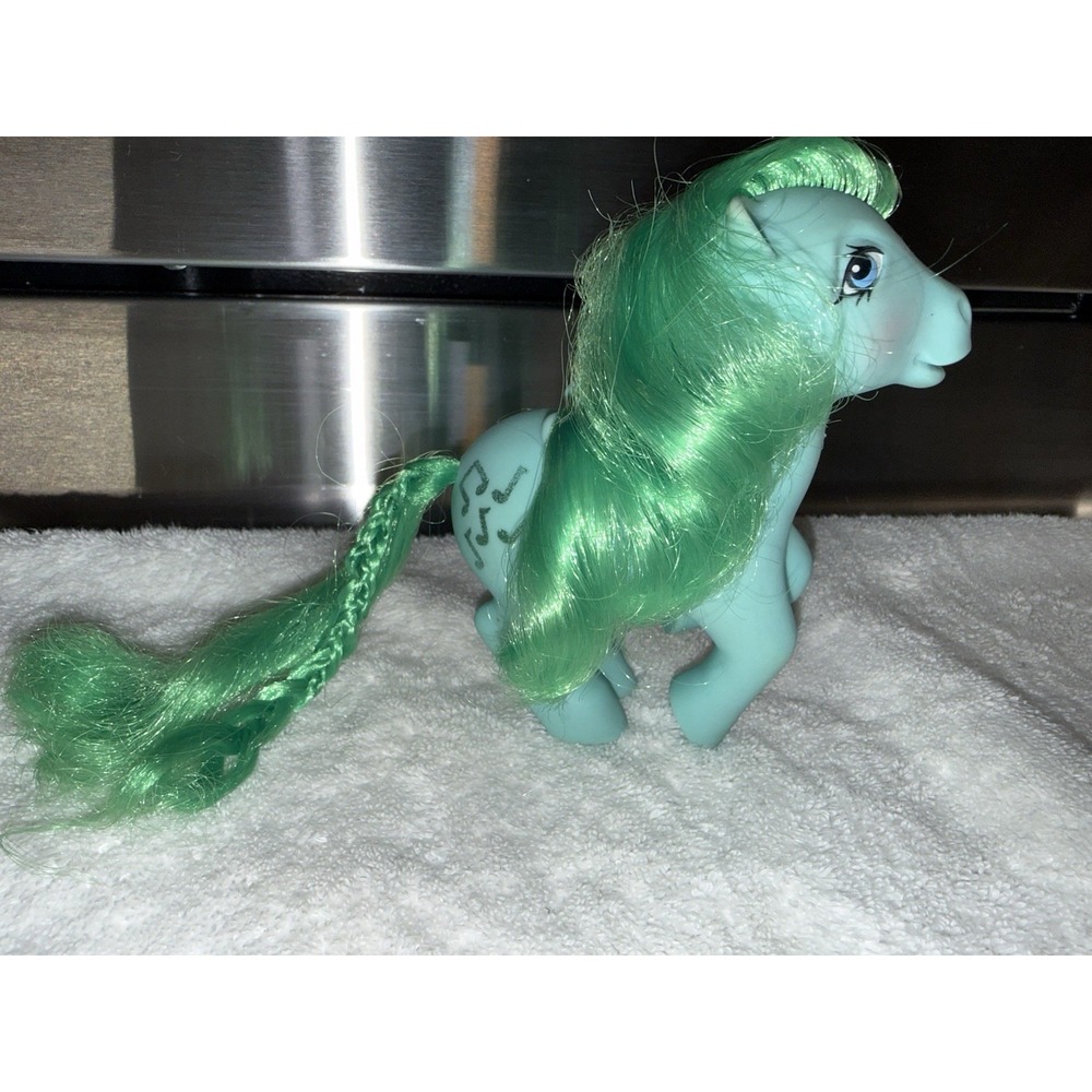 My Little Pony Medley MLP G1 1983 Glitter Music Notes Pegasus Vintage Green